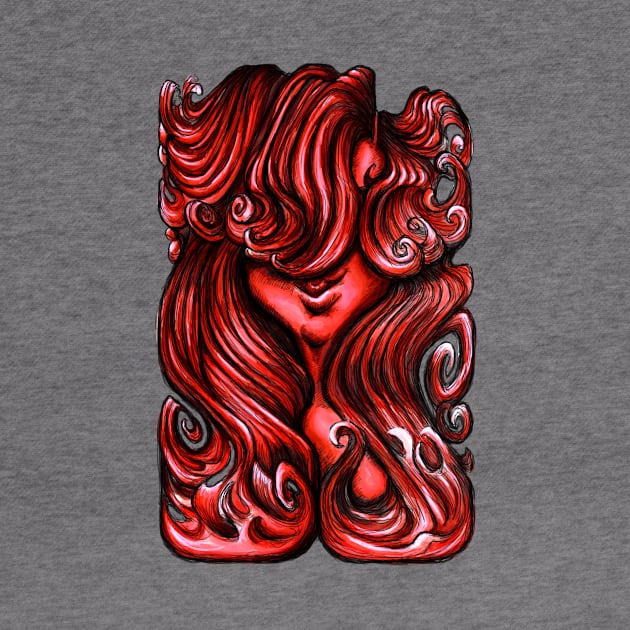 Luscious Locks - Cherry Tomato Red by BigNoseArt